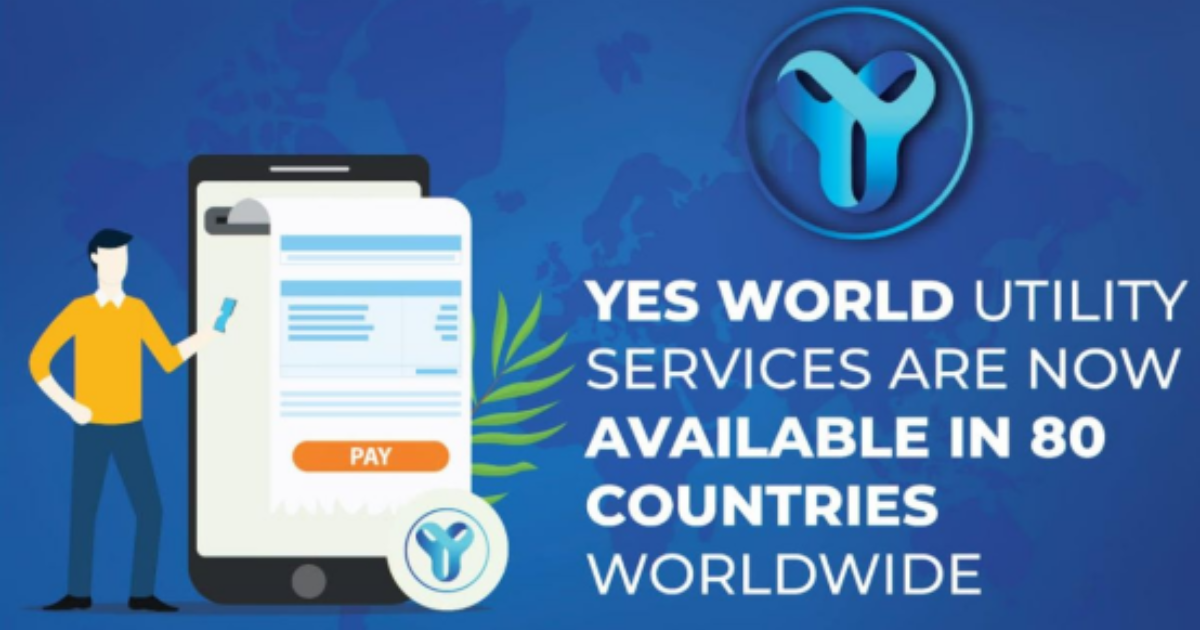Climate Tech Crypto Startup YES WORLD launches Utility Services Portal, available in 80 countries